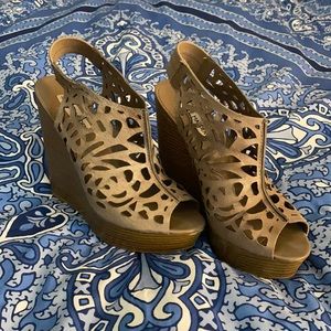 Steve Madden Leather Wedges